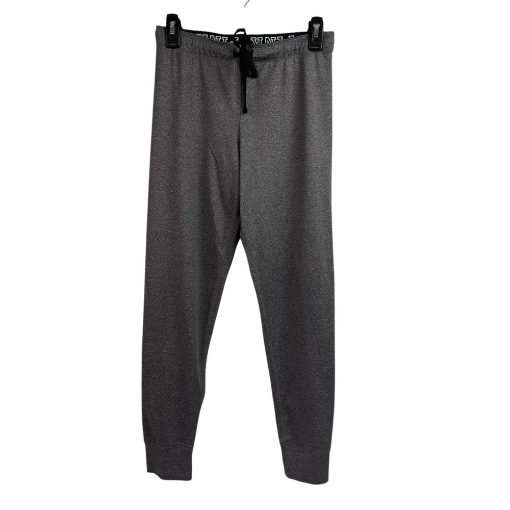 Victorias Secret Pink Jogger Pants Athletic Bottoms Stretch Gray Small